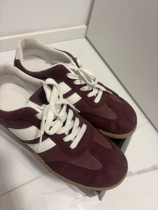 Adidasy sneakersy bordowe ala samba 42