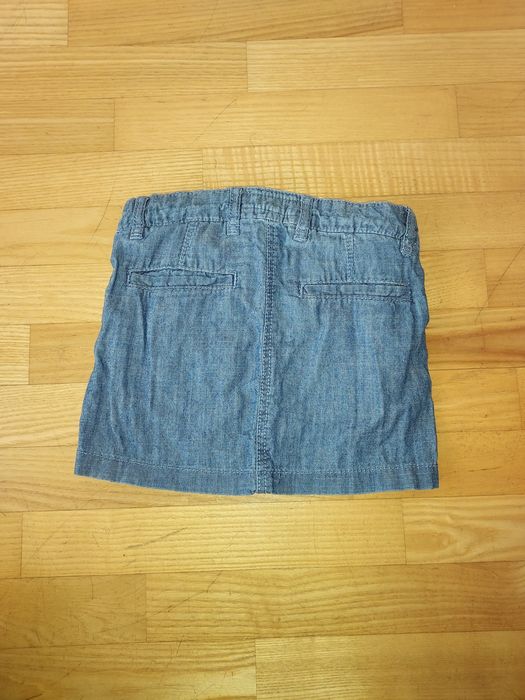 NOWA spódniczka H&M 98 jeansowa niebieska diagonal krótka