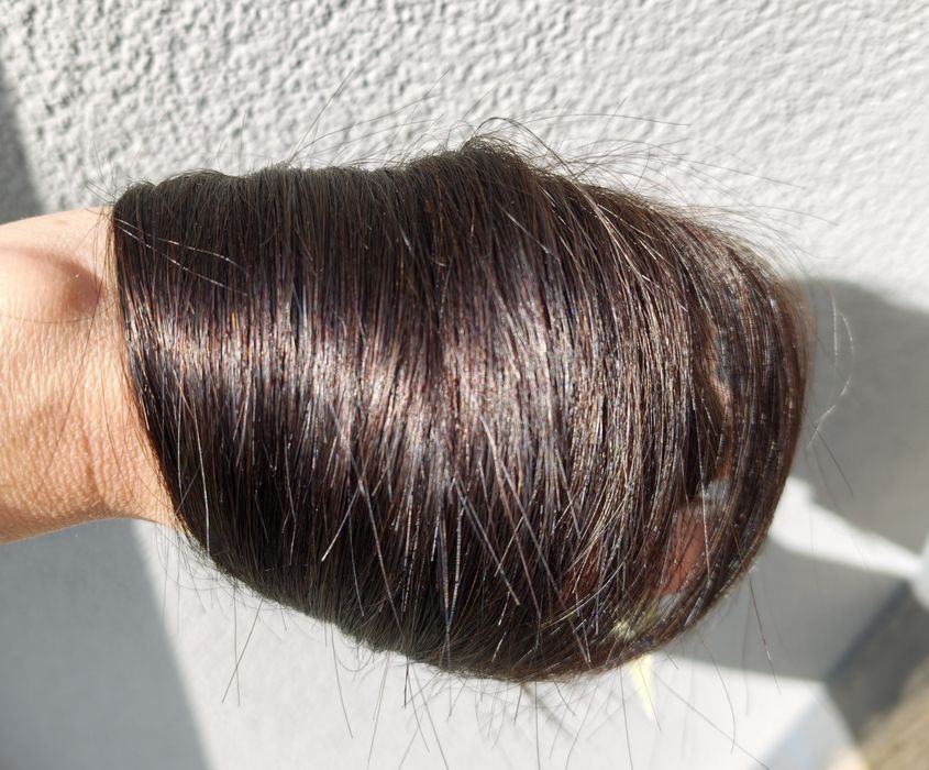 Włosy Tape On 1B bardzo ciemny brąz 55/57 cm 50 g – nowe