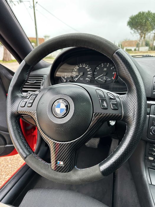 Volante BMW E46 Pack M / M3 em Alcantra e Pele perfurada