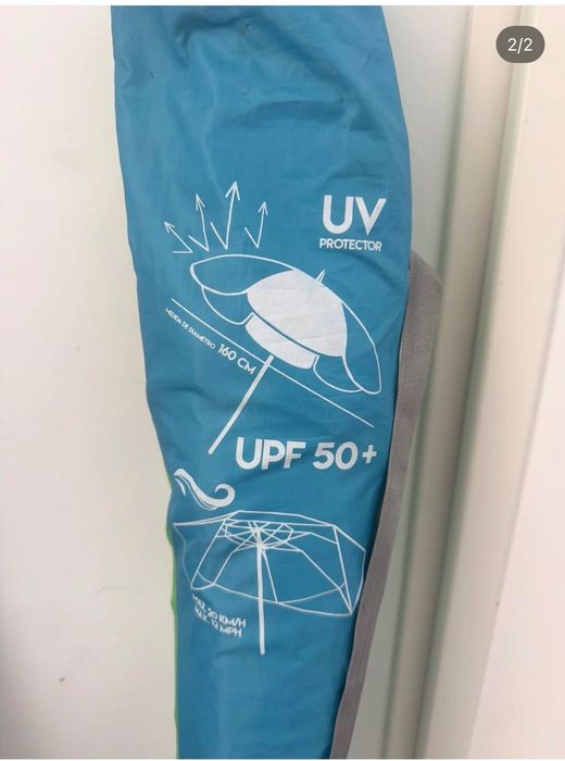Guarda Sol de praia PARUV 160 UPF 50+ 2 LUGARES - Decathlon