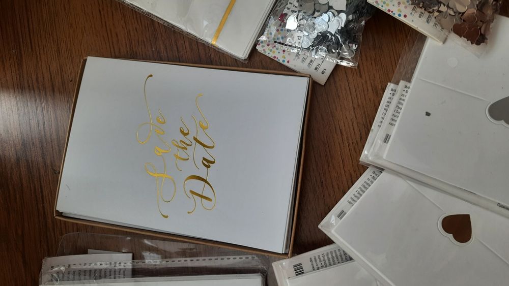 Декор весільний картки, нумерація, пайєтки