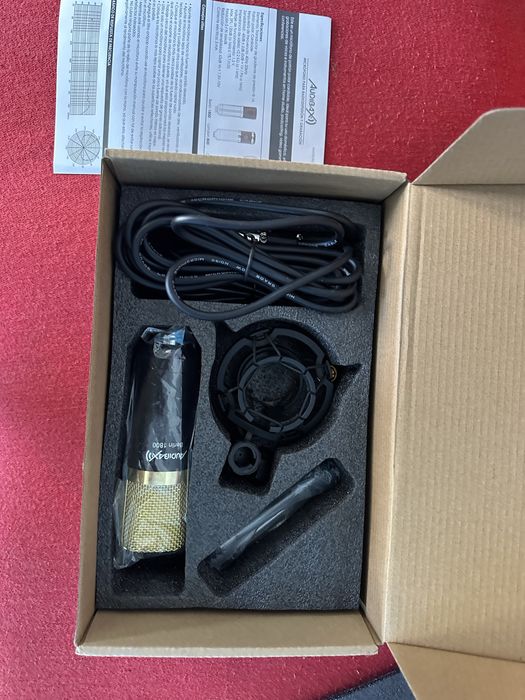 Microfone condensador (c/extras)