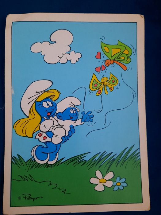 Stara pocztówka Smurfyprl 1988r.