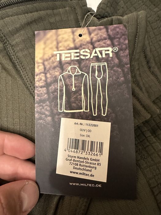 Термофліс білизна Mil-Tec Teesar Gen.III з блискавкою Olive - комплект
