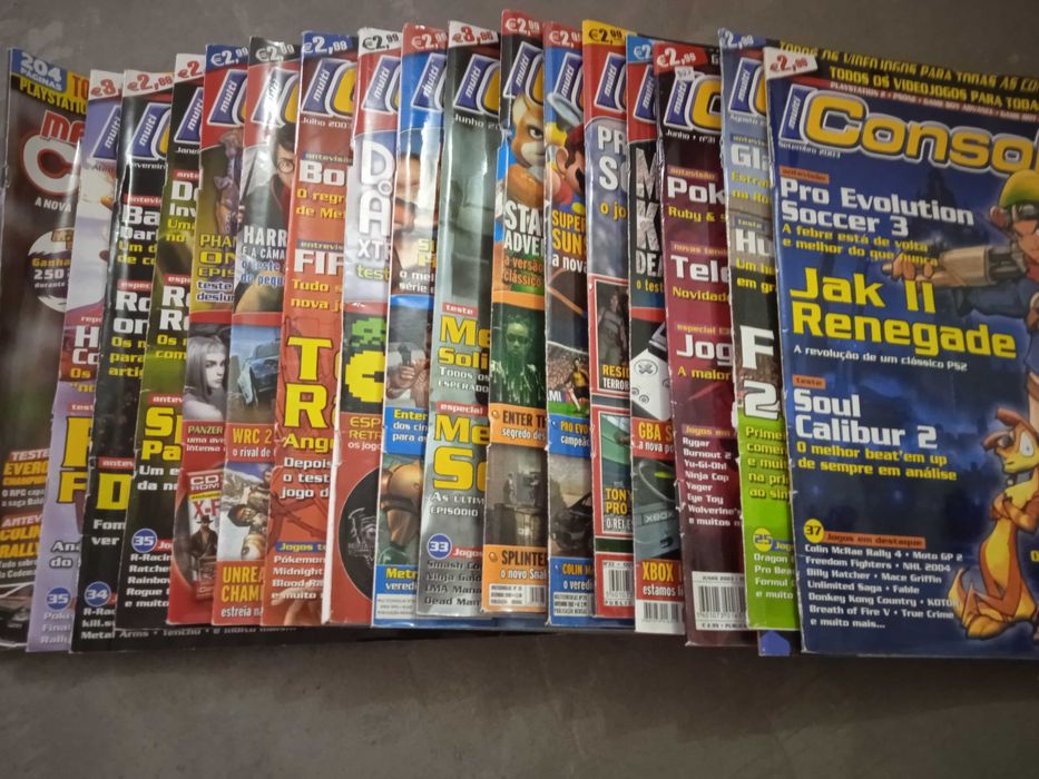 Coleção de Revistas de videojogos maxi consolas e multi consolas