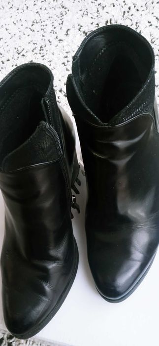 Botki skórzane r.40