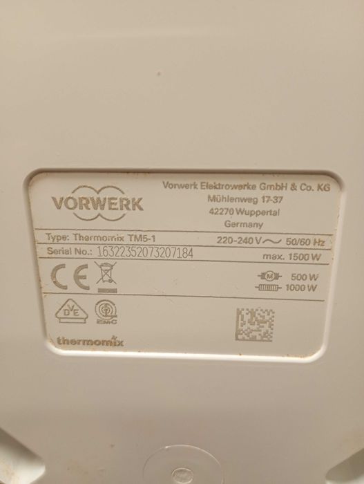 Thermomix TM5-1 VORWERK 1500W-Komis MADEJ Dębica