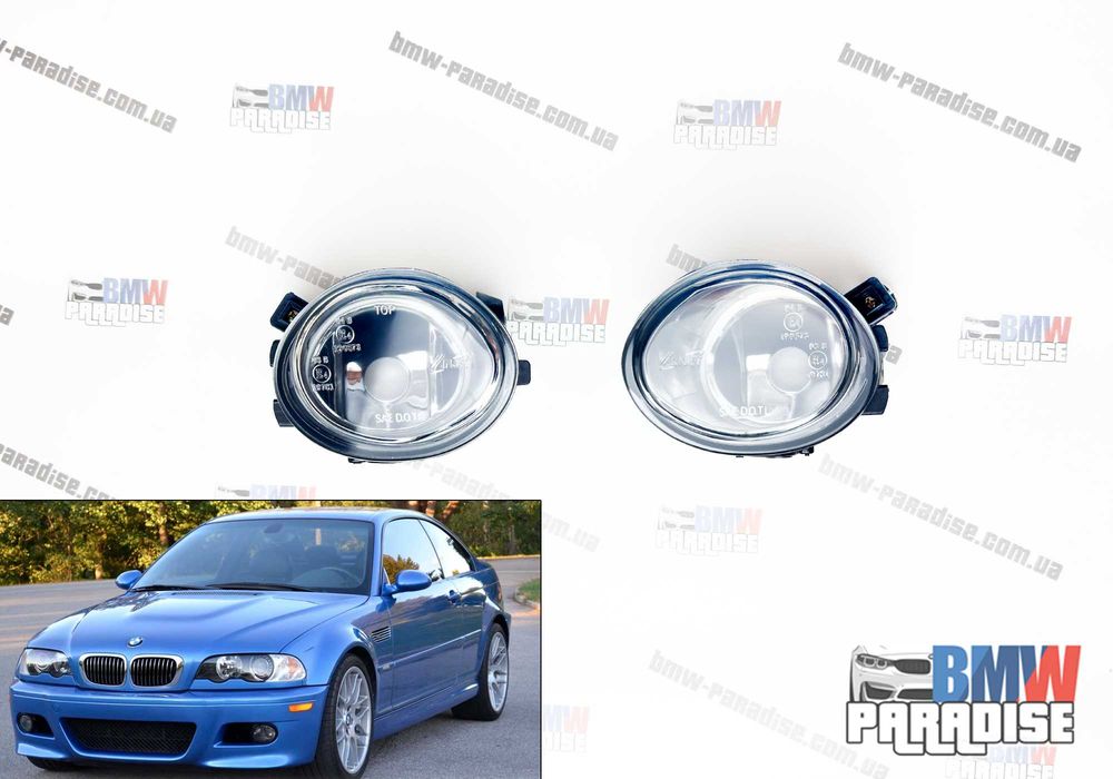 Протитуманні фари для M-бампера BMW E46 E39, комплект 2 шт. ЯКІСНИЙ АНАЛОГ!