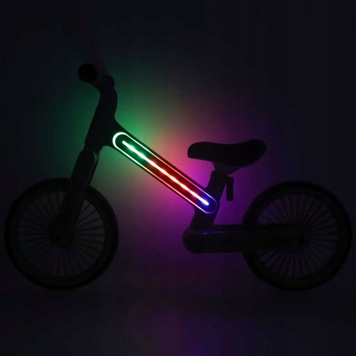 Rowerek Biegowy Trike Fix Glow Różowy Rama LED