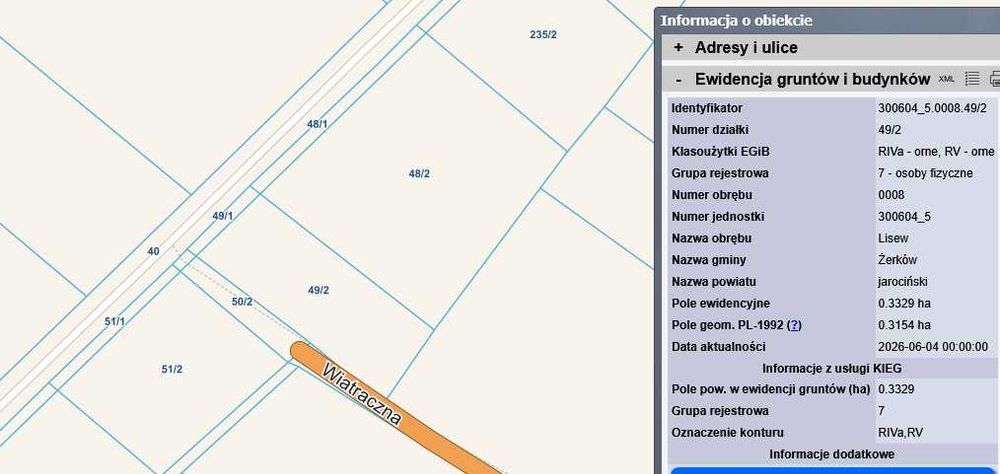 Działka przy drodze 3300m2 Dom Firma Hala Magazyn