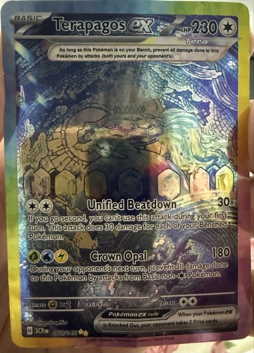 Продам карту pokemon terapagos