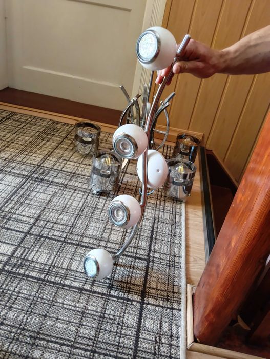 Lampa biała sufitowa