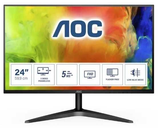 2 AOC 24B1H LCD Monitors64750890564739124