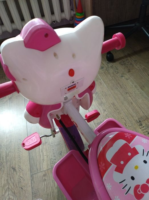 Дитячий велосипед Hello Kitty з батьківською ручкою