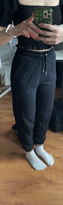 Dresy ze ściągaczem czarne stradivarius XS 34