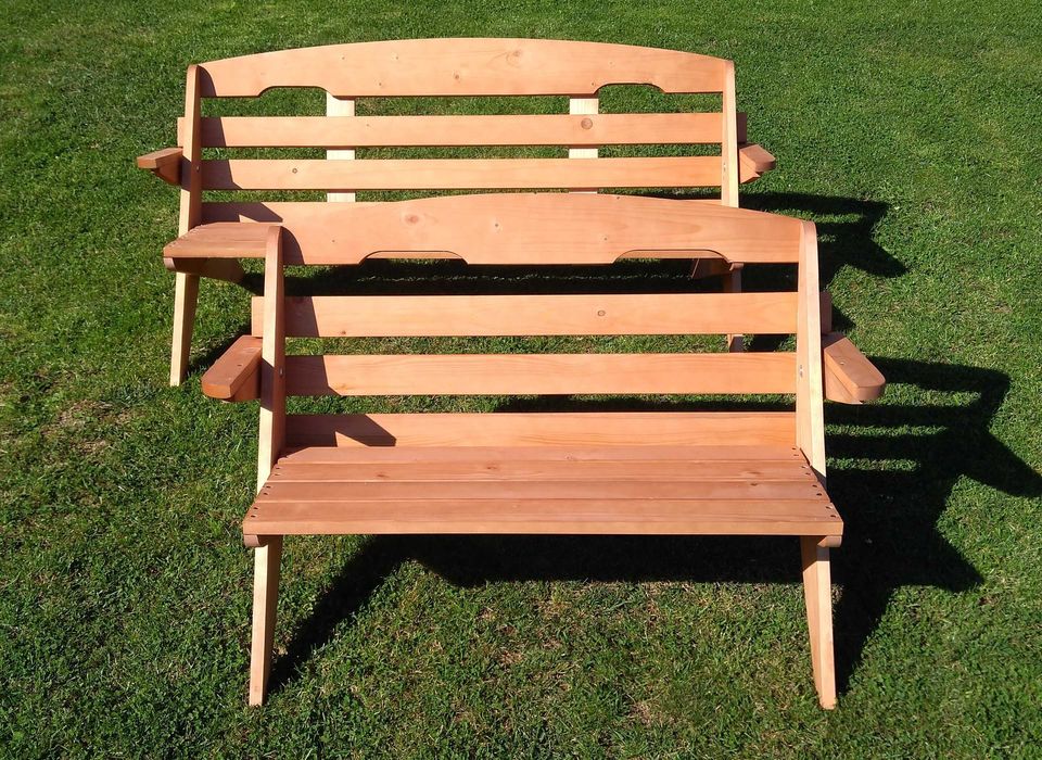 Meble ogrodowe składane, stół i 6 krzeseł, meble ogrodowe drewniane,