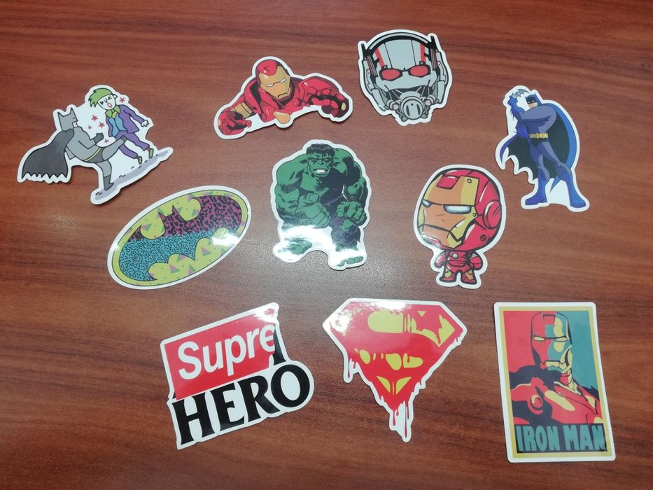 Autocolantes Marvel DC e Comics colecção Lotes varios