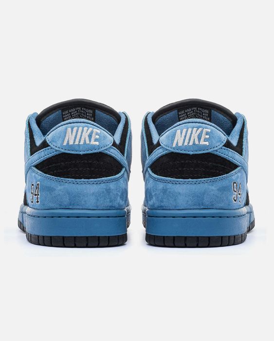 Мужские кроссовки Nike SB Dunk x Supreme Blue. Размеры 41-45