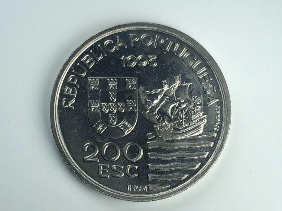 200 Escudos 1993 Cuproniquel 4ª Série Os Daimios de Kiushu