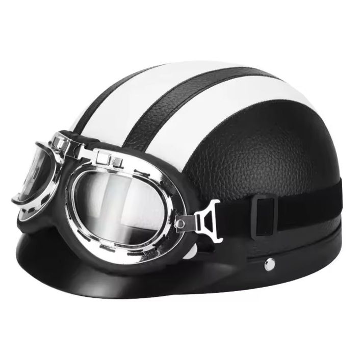 Capacete e óculos Mota 50cc (NOVO)