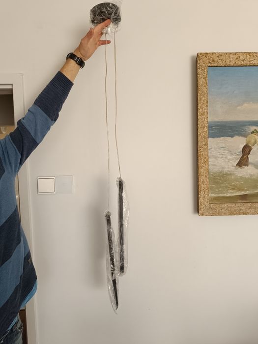 Nowa lampa wisząca LED czarna