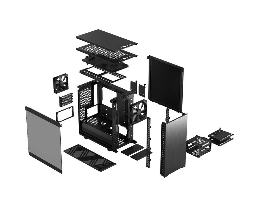 Obudowa komputera FRACTAL DESIGN Define 7 Mini Czarna TG Light Tint