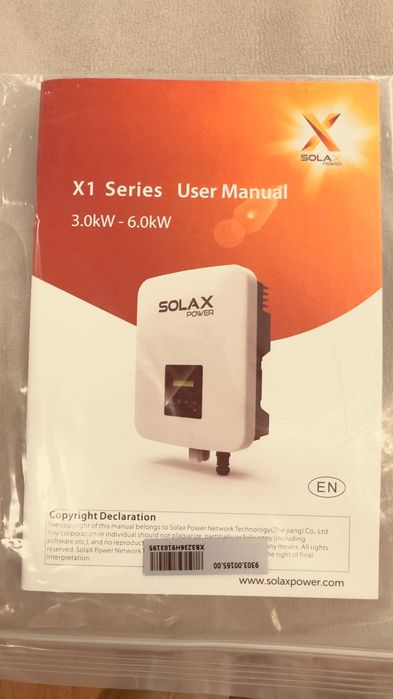 INVERSOR SOLAR SOLAX  X1-3.6-T-D(L)