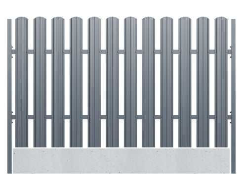 Przęsło ogrodzeniowe 120x200cm metalowe sztachety Unico