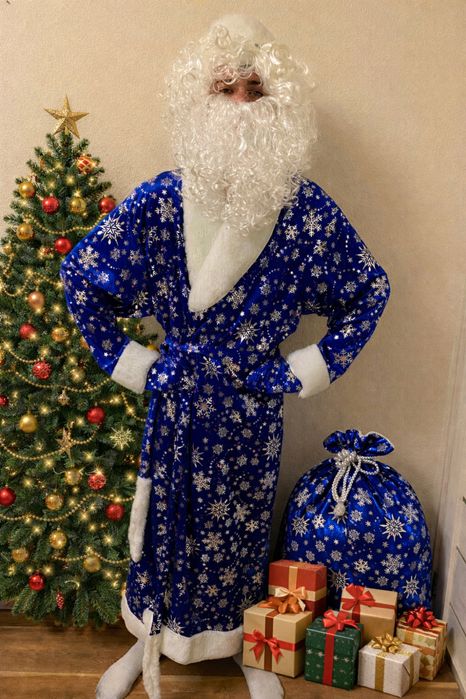 Костюм санти діда мороза дорослий, пес Патрон, сніговик
