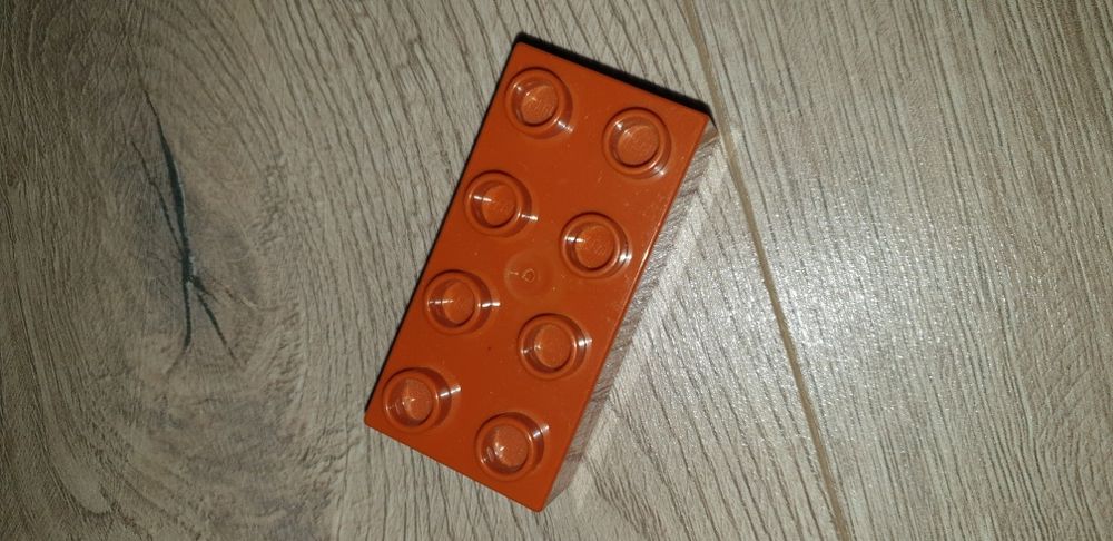 Klocki lego duplo 2x4 jasno brązowy 1szt