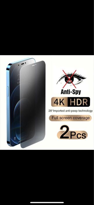 Защитное стекло iPhone XS Max и на 13 pro max антишпион