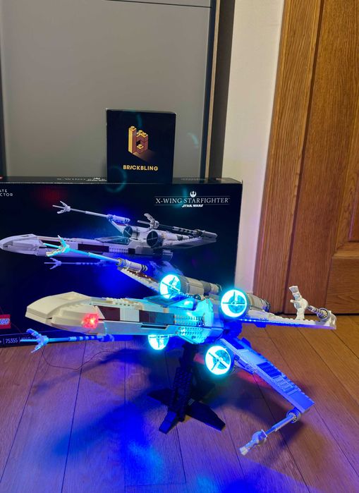 LEGO Star Wars UCS 75355 X-Wing + BrickBling Light Kit Remote Control