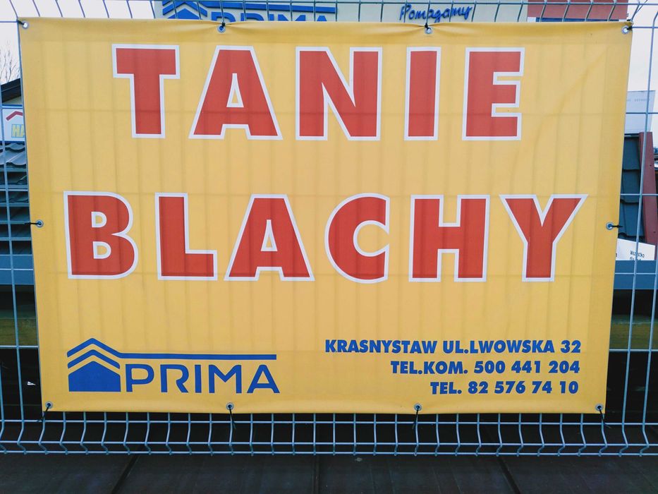 Tania blacha . Blacha trapezowa ,blachodachówka.