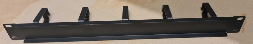 Passa Cabos 19" 1U 5 argolas metálico