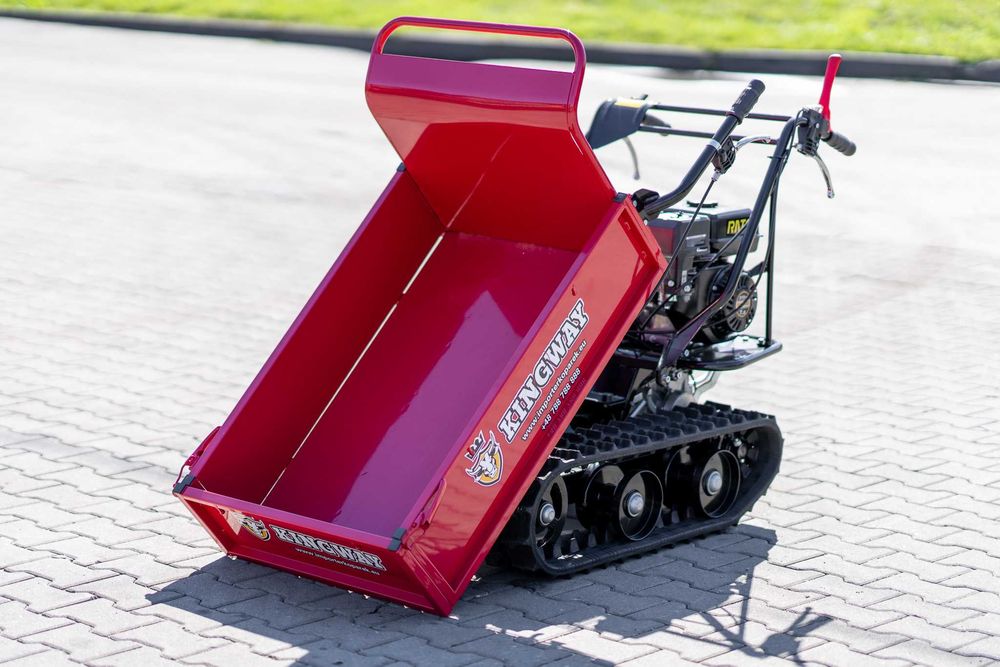 Nowe Wozidło spalinowe Taczka burtowa GB500 Kingway 500kg na Gąsienicach 3+1 (wsteczny) benzyna