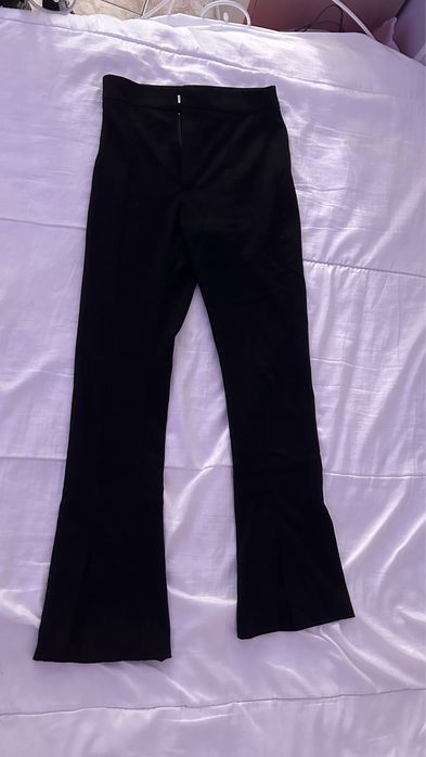 Calças estilo fato em algodão