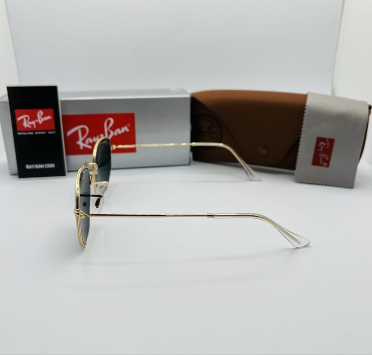 Солнцезащитные очки Ray-Ban Hexagonal 3548 Gold-Black 50мм стекло