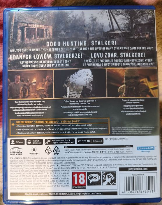 Ps5 Stalker 2 pl możliwa zamiana