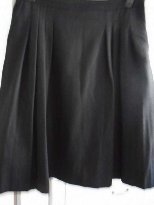 Saia preta inverno com bolsos