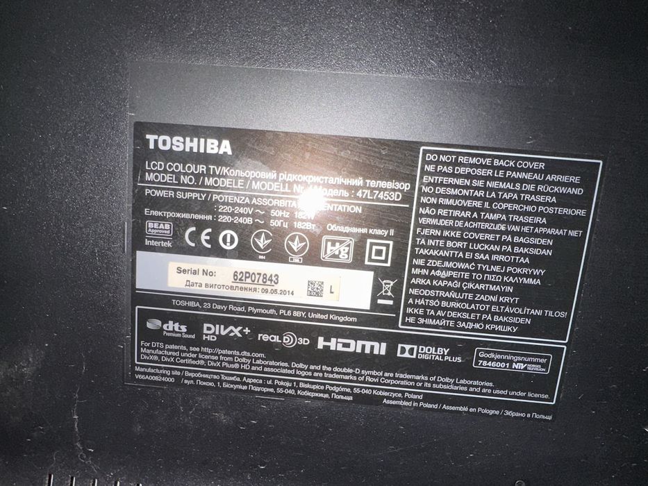 Telewizor toschiba