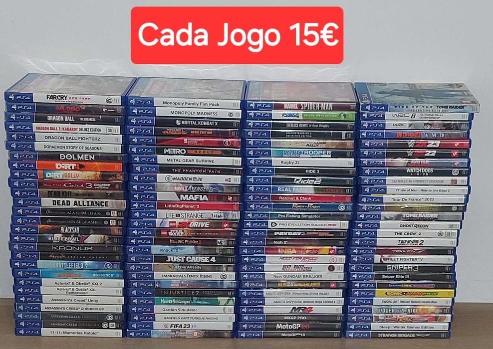 Jogos Ps4 Originais Novos & Usados (Cada 15€)