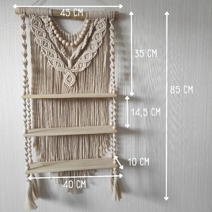 Набір для створення полиці макраме (матеріали + МК)