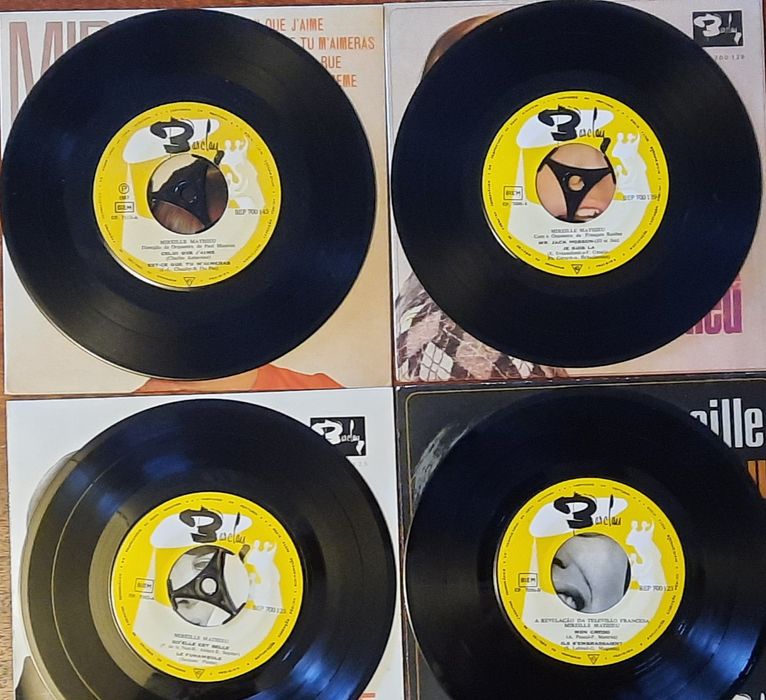 7 Vinis eps 45rpm Mireille Mathieu