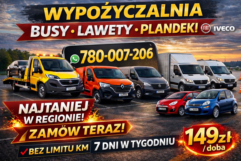 Wynajem autolawety   Slask BEZ KAUCJI ! Laweta wynajem