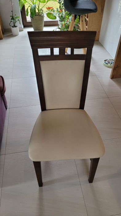 Krzesła drewniane do jadalni 6 sztuk