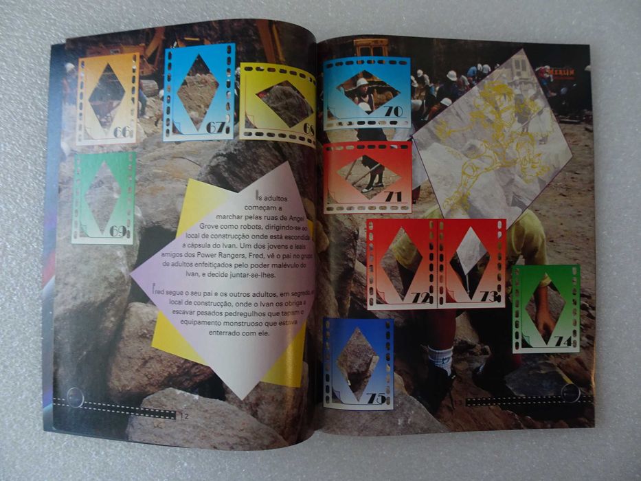 Caderneta de cromos vazia Power Rangers - The Movie Merlin Collections