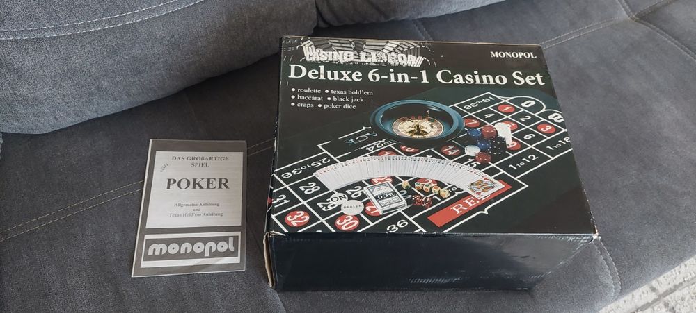 zestaw do gier kasynowych Deluxe 6-in-1