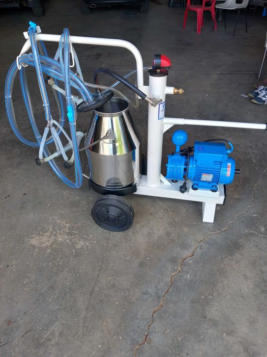 Máquina de ordenhar dupla