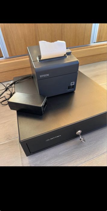 Sistema POS Epson (Impressora de Talões + Gaveta de caixa)